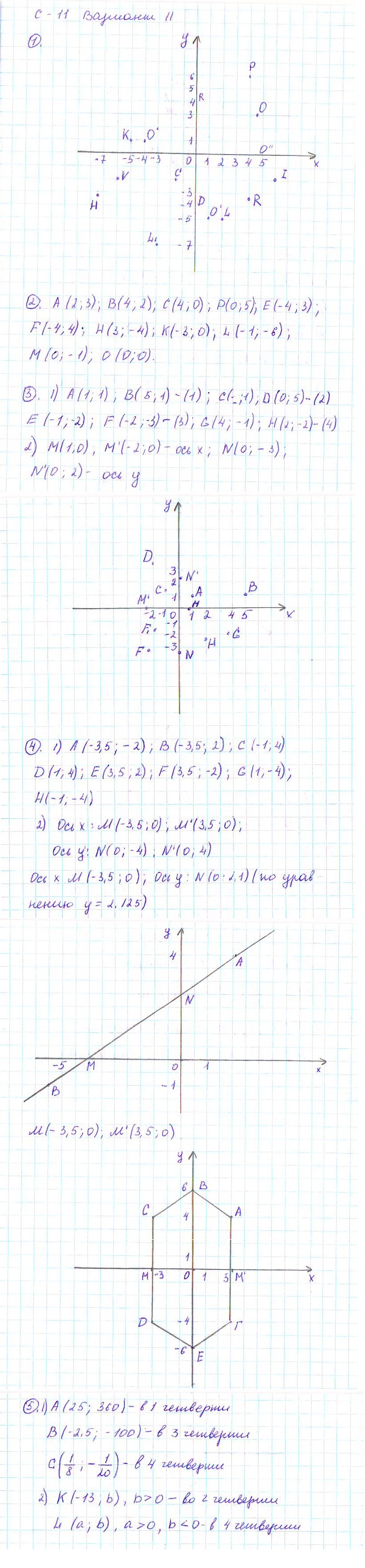 Ответ к задаче № С-11 - Дидактические материалы, гдз по алгебре 7 класс