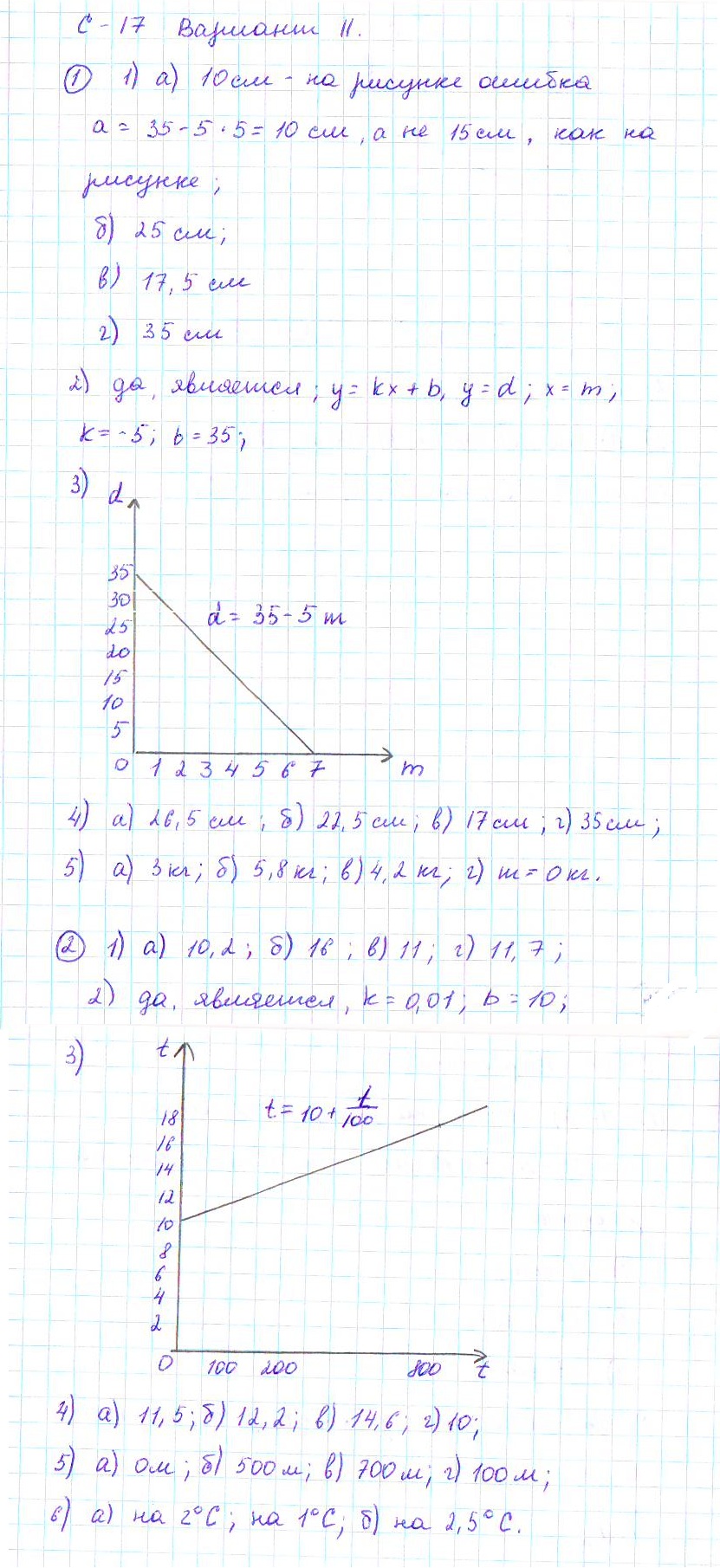 Ответ к задаче № С-17 - Дидактические материалы, гдз по алгебре 7 класс