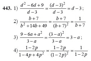 Ответ к задаче № 443 - Ш.А Алимов, гдз по алгебре 7 класс