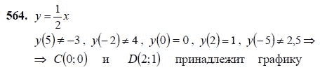 Ответ к задаче № 564 - Ш.А Алимов, гдз по алгебре 7 класс