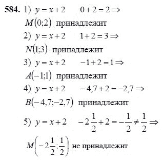 Ответ к задаче № 584 - Ш.А Алимов, гдз по алгебре 7 класс