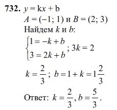 Ответ к задаче № 732 - Ш.А Алимов, гдз по алгебре 7 класс