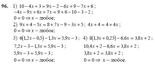 Ответ к задаче № 96 - Ш.А Алимов, гдз по алгебре 7 класс