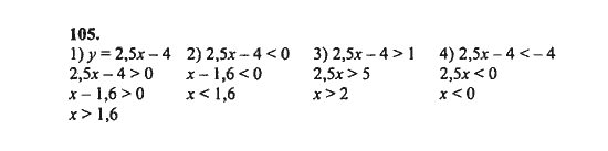 Ответ к задаче № 105 - Ш.А. Алимов, гдз по алгебре 8 класс