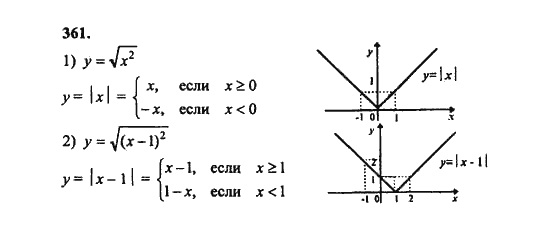 Ответ к задаче № 361 - Ш.А. Алимов, гдз по алгебре 8 класс