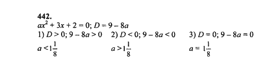 Ответ к задаче № 442 - Ш.А. Алимов, гдз по алгебре 8 класс