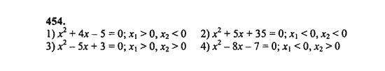 Ответ к задаче № 454 - Ш.А. Алимов, гдз по алгебре 8 класс