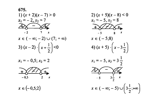 Ответ к задаче № 675 - Ш.А. Алимов, гдз по алгебре 8 класс