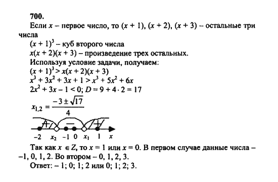 Ответ к задаче № 700 - Ш.А. Алимов, гдз по алгебре 8 класс