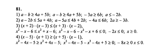 Ответ к задаче № 81 - Ш.А. Алимов, гдз по алгебре 8 класс