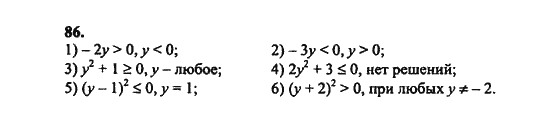 Ответ к задаче № 86 - Ш.А. Алимов, гдз по алгебре 8 класс
