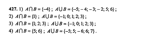 Ответ к задаче № 427 - Ш.А. Алимов, гдз по алгебре 9 класс