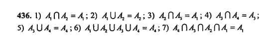 Ответ к задаче № 436 - Ш.А. Алимов, гдз по алгебре 9 класс