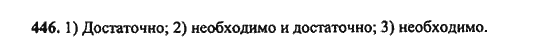 Ответ к задаче № 446 - Ш.А. Алимов, гдз по алгебре 9 класс Ответ к задаче № 446 - Ш.А. Алимов, гдз по алгебре 9 класс