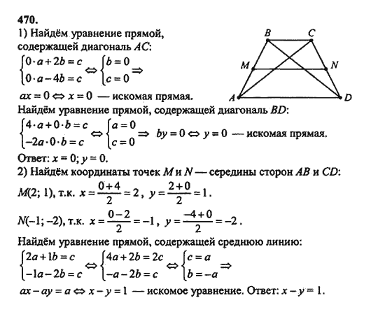 Ответ к задаче № 470 - Ш.А. Алимов, гдз по алгебре 9 класс Ответ к задаче № 470 - Ш.А. Алимов, гдз по алгебре 9 класс