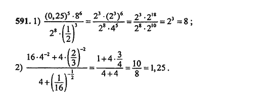 Ответ к задаче № 591 - Ш.А. Алимов, гдз по алгебре 9 класс