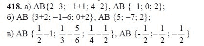 Ответ к задаче № 418 - Л.С.Атанасян, гдз по геометрии 11 класс