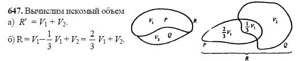 Ответ к задаче № 647 - Л.С.Атанасян, гдз по геометрии 11 класс