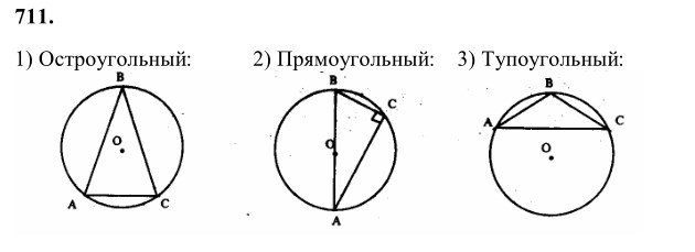 Ответ к задаче № 711 - Л.С.Атанасян, гдз по геометрии 8 класс