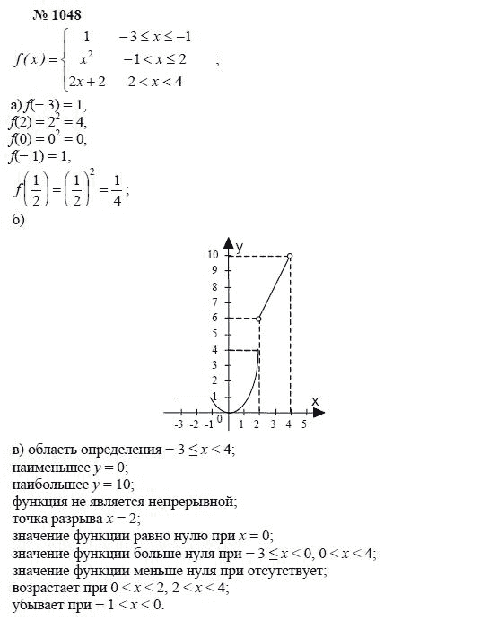 Ответ к задаче № 1048 - А.Г. Мордкович, Т.Н. Мишустина, Е.Е. Тульчинская, гдз по алгебре 7 класс