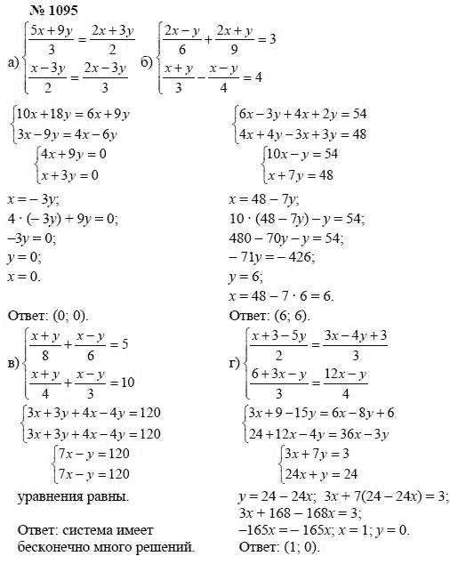 Ответ к задаче № 1095 - А.Г. Мордкович, Т.Н. Мишустина, Е.Е. Тульчинская, гдз по алгебре 7 класс