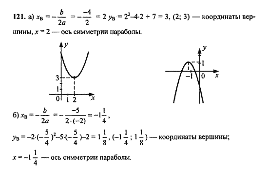 Ответ к задаче № 121 - Ю.Н. Макарычев, гдз по алгебре 9 класс