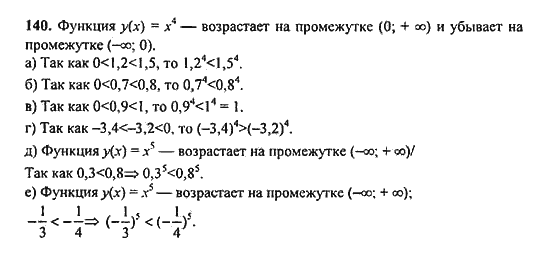 Ответ к задаче № 140 - Ю.Н. Макарычев, гдз по алгебре 9 класс