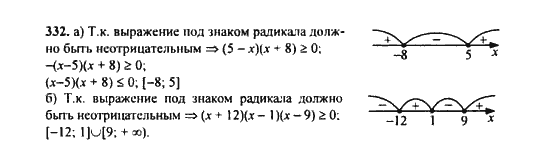Ответ к задаче № 332 - Ю.Н. Макарычев, гдз по алгебре 9 класс