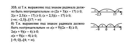 Ответ к задаче № 333 - Ю.Н. Макарычев, гдз по алгебре 9 класс