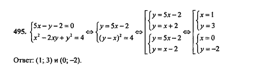 Ответ к задаче № 495 - Ю.Н. Макарычев, гдз по алгебре 9 класс