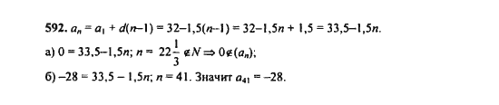 Ответ к задаче № 592 - Ю.Н. Макарычев, гдз по алгебре 9 класс