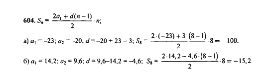 Ответ к задаче № 604 - Ю.Н. Макарычев, гдз по алгебре 9 класс