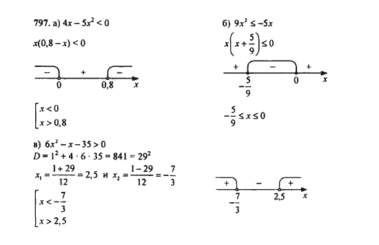 Ответ к задаче № 797 - Ю.Н. Макарычев, гдз по алгебре 9 класс