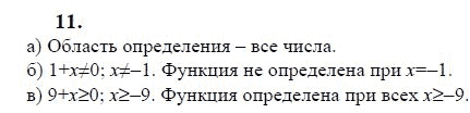 Ответ к задаче № 11 - Ю.Н. Макарычев, гдз по алгебре 9 класс