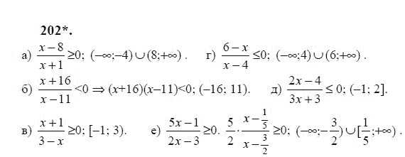 Ответ к задаче № 202 - Ю.Н. Макарычев, гдз по алгебре 9 класс