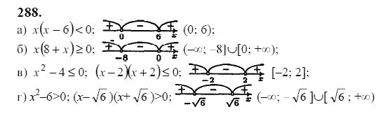 Ответ к задаче № 288 - Ю.Н. Макарычев, гдз по алгебре 9 класс