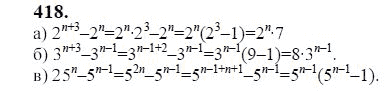 Ответ к задаче № 418 - Ю.Н. Макарычев, гдз по алгебре 9 класс