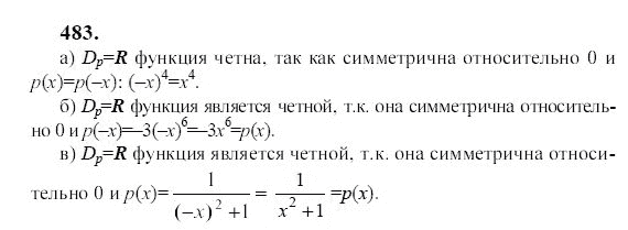 Ответ к задаче № 483 - Ю.Н. Макарычев, гдз по алгебре 9 класс Ответ к задаче № 483 - Ю.Н. Макарычев, гдз по алгебре 9 класс