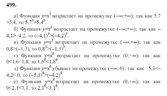 Ответ к задаче № 499 - Ю.Н. Макарычев, гдз по алгебре 9 класс