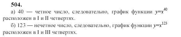 Ответ к задаче № 504 - Ю.Н. Макарычев, гдз по алгебре 9 класс