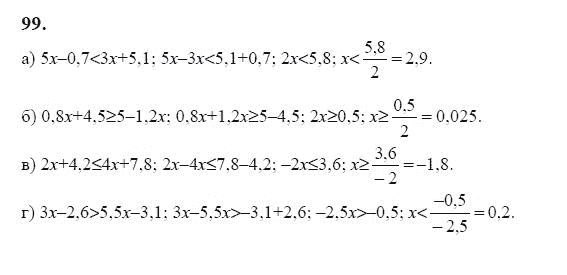 Ответ к задаче № 99 - Ю.Н. Макарычев, гдз по алгебре 9 класс