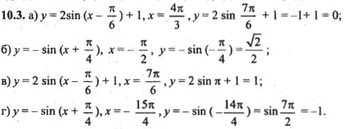 Ответ к задаче № 10.3 - Алгебра и начала анализа Мордкович. Задачник, гдз по алгебре 10 класс