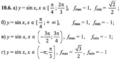 Ответ к задаче № 10.6 - Алгебра и начала анализа Мордкович. Задачник, гдз по алгебре 10 класс