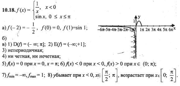 Ответ к задаче № 10.18 - Алгебра и начала анализа Мордкович. Задачник, гдз по алгебре 10 класс