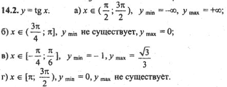 Ответ к задаче № 14.2 - Алгебра и начала анализа Мордкович. Задачник, гдз по алгебре 10 класс