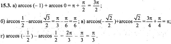 Ответ к задаче № 15.3 - Алгебра и начала анализа Мордкович. Задачник, гдз по алгебре 10 класс