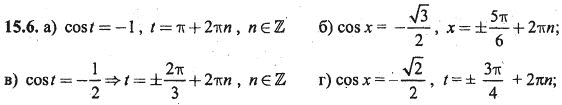 Ответ к задаче № 15.6 - Алгебра и начала анализа Мордкович. Задачник, гдз по алгебре 10 класс