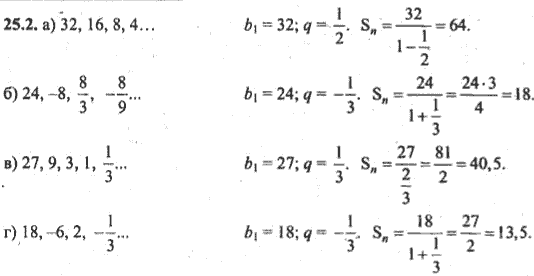 Ответ к задаче № 25.2 - Алгебра и начала анализа Мордкович. Задачник, гдз по алгебре 10 класс