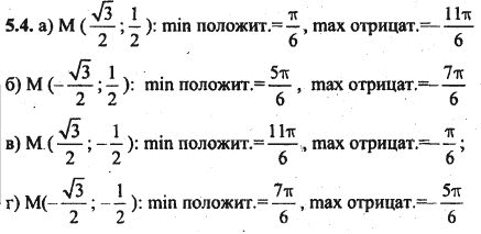 Ответ к задаче № 5.4 - Алгебра и начала анализа Мордкович. Задачник, гдз по алгебре 10 класс