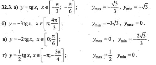 Ответ к задаче № 32.3 - Алгебра и начала анализа Мордкович. Задачник, гдз по алгебре 10 класс